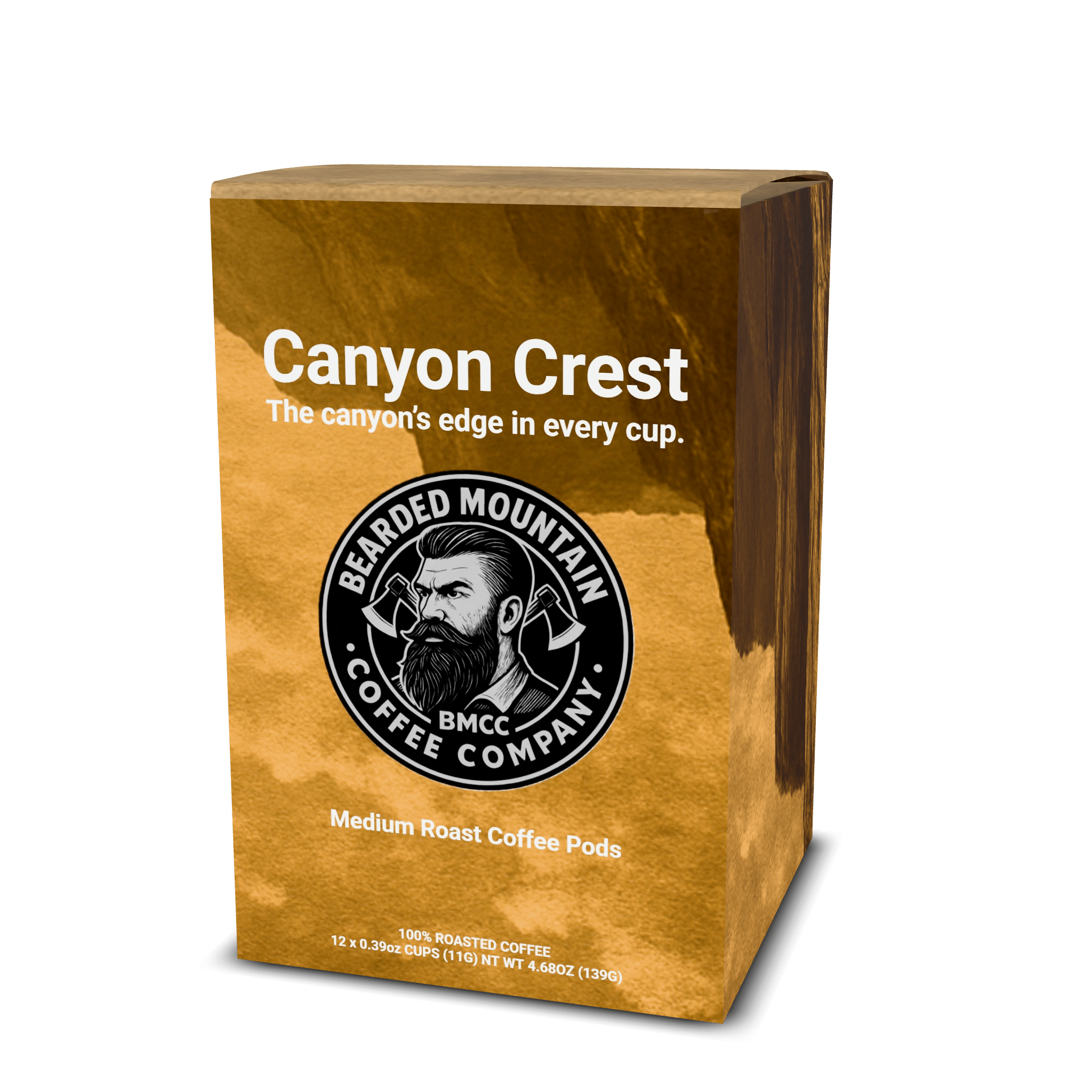 Canyon Crest - Medium Roast Coffee Pods - 12 Pods - Bearded Mountain Coffee Company - product_type