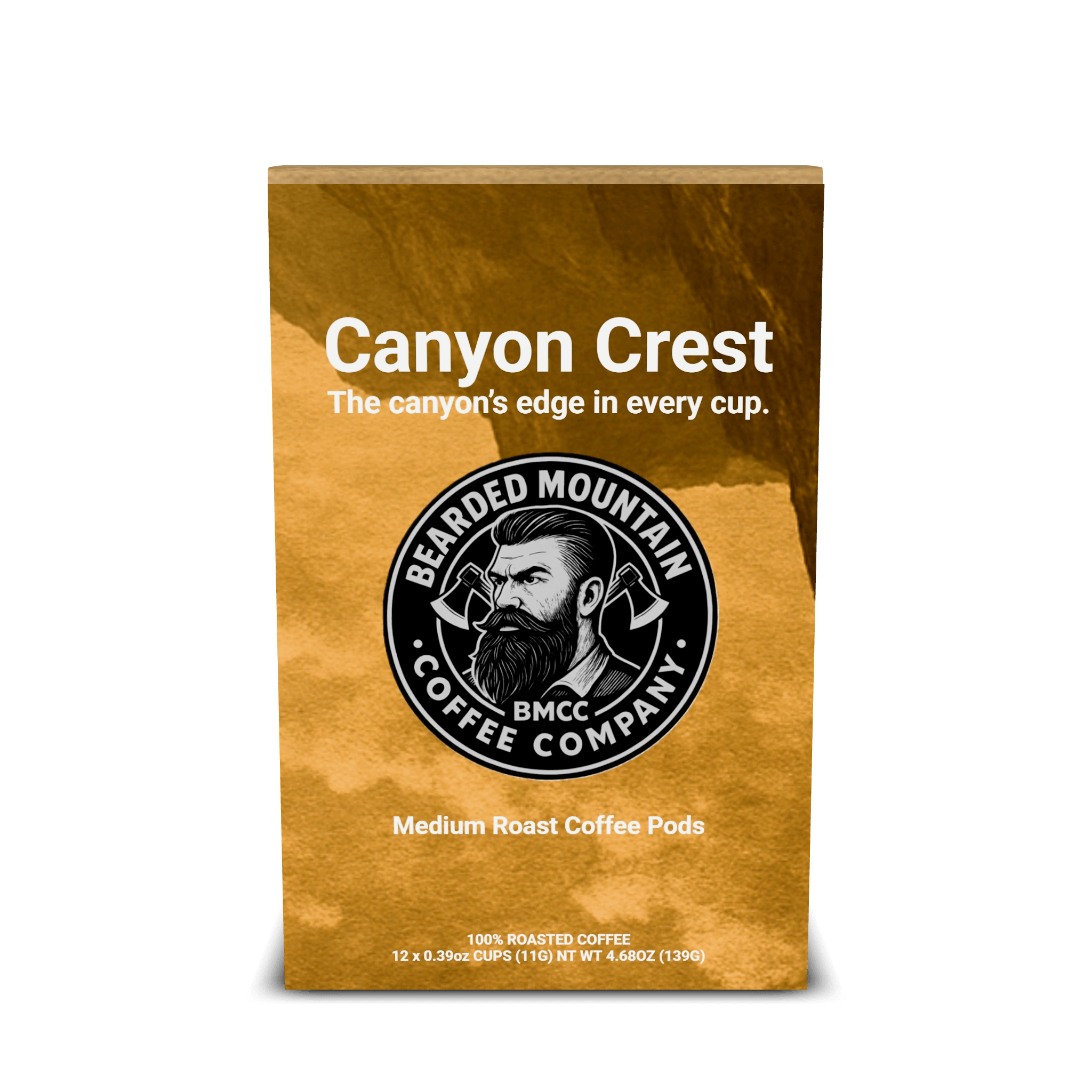 Canyon Crest - Medium Roast Coffee Pods - 12 Pods - Bearded Mountain Coffee Company - product_type
