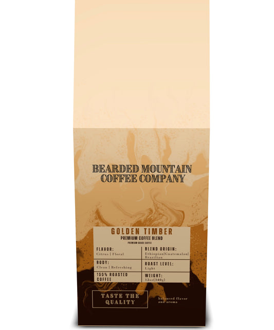 Golden Timber - Light Roast Coffee 12oz Bag - Bearded Mountain Coffee Company - product_type