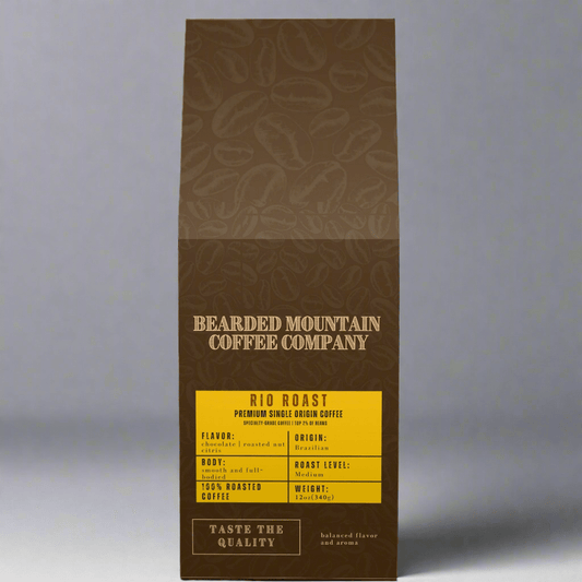 Rio Roast - Medium Roast - Brazilian Single Origin Coffee 12oz Bag - Bearded Mountain Coffee Company - product_type